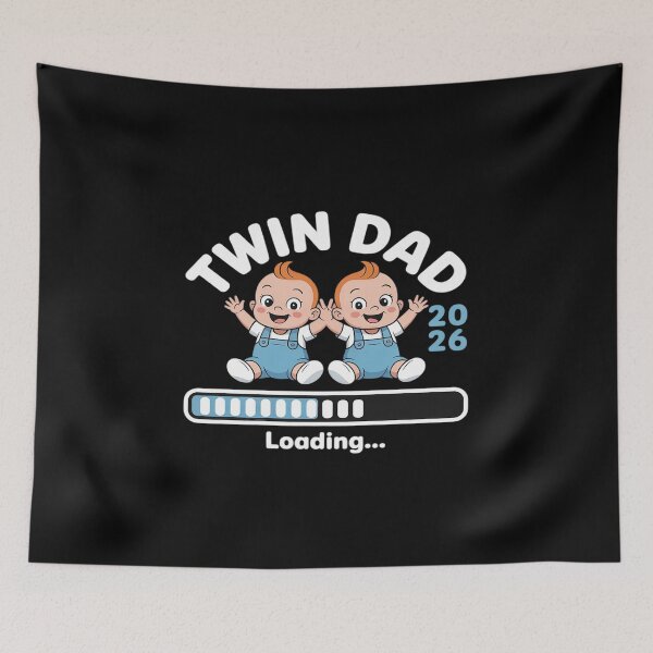 Item preview, Twin Dad 2026 Loading Cute Baby Boy Pregnancy Announce designed and sold by CultureSpec.