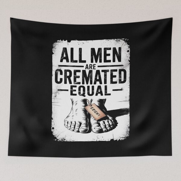 Item preview, All Men Are Cremated Equal  designed and sold by lilLilaBatArt.