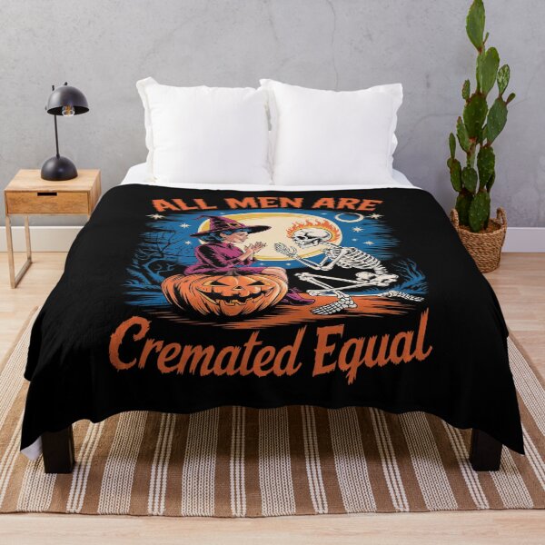 Item preview, All Men Are Cremated Equal Halloween Witch Feminist  designed and sold by KonstanKoraner.