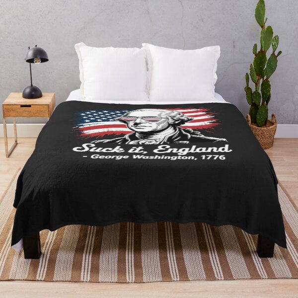 Item preview, SUCK-IT ENGLAND Funny 4th of July George Washington 1776 designed and sold by TAYLOROUSDALE.