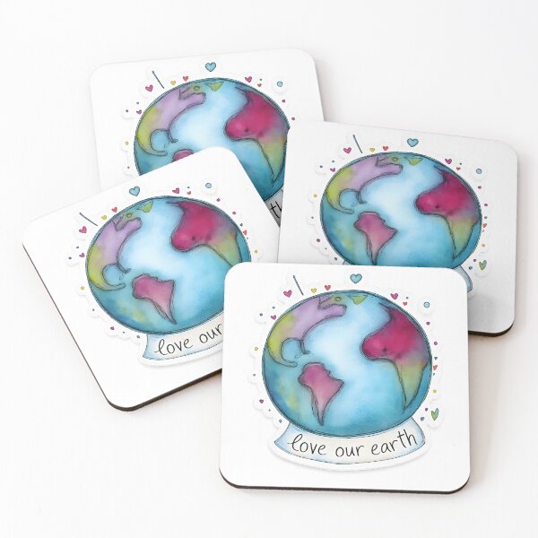 Item preview, Watercolor Earth Love Our Planet designed and sold by Mastermind-Art.