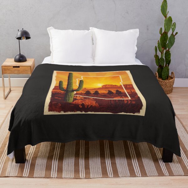 Item preview, Vintage Arizona Sunset Cowboy Silhouette Saguaro Cactus T-Shirt, Retro Western Desert Poster Art designed and sold by TitanRN.