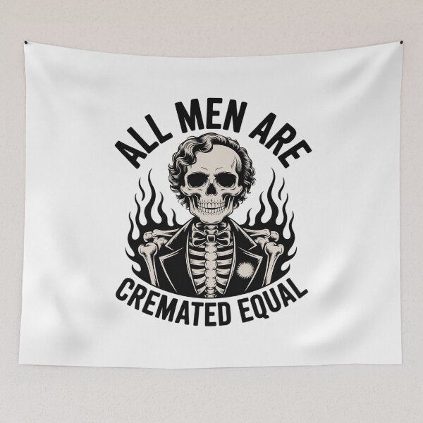 Item preview, All Men Are Cremated Equal Goth Dead Body Coroner Halloween  designed and sold by KonstanKoraner.