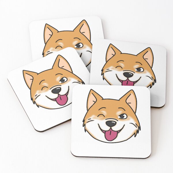 Item preview, Shiba inu's face - cute cartoon dog design designed and sold by Crack-in-Colors.