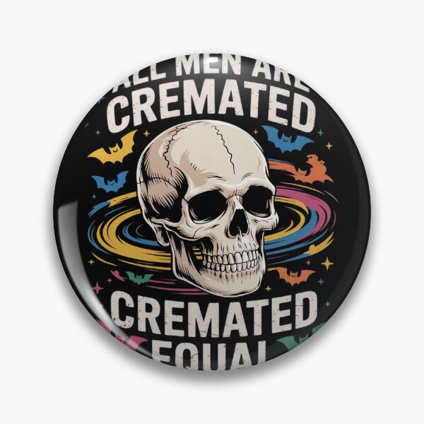 Item preview, All Men Are Cremated Equal Halloween Costume Skull1  designed and sold by lilLilaBatArt.
