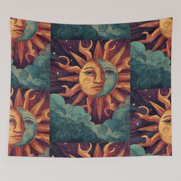 Item preview, Mystical Sun and Moon Spiritual designed and sold by bapupa.