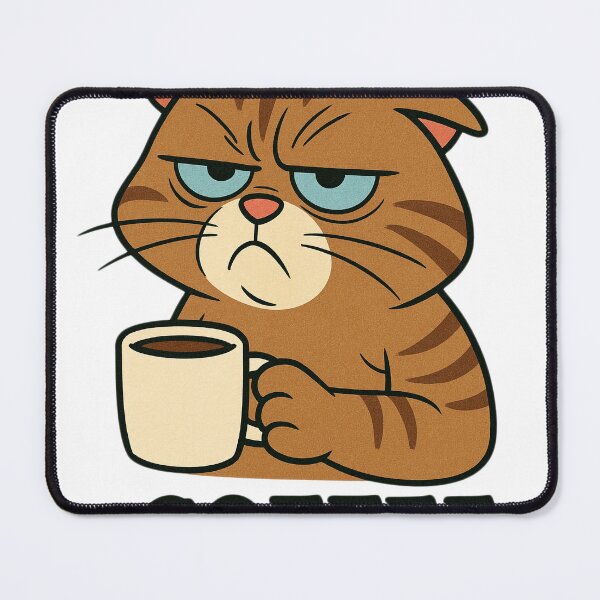 Item preview, Coffee Christmas Cat designed and sold by Astraskal.