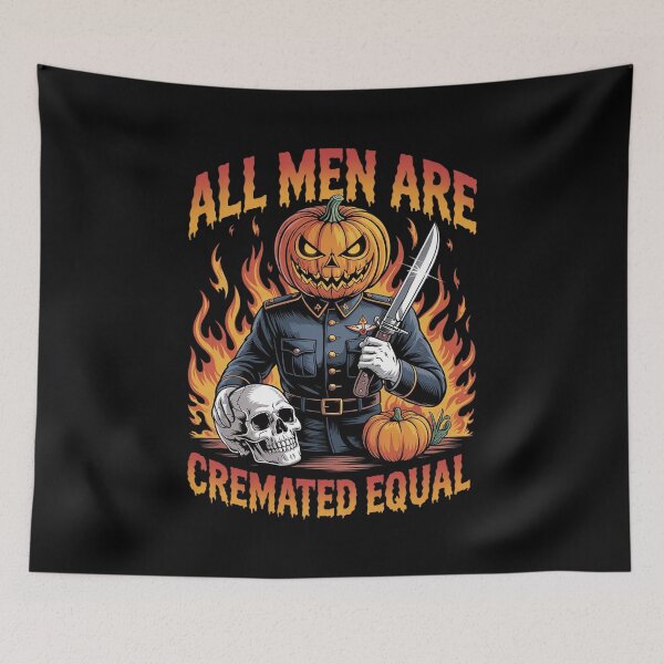 Item preview, All Men Are Cremated Equal, Halloween  designed and sold by KonstanKoraner.