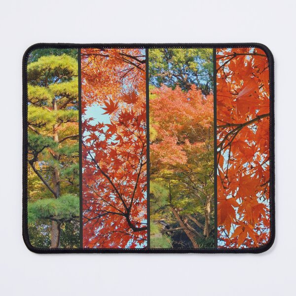 Item preview, Japanese Garden collage - red autumn leaves - fall foliage designed and sold by TalBright.