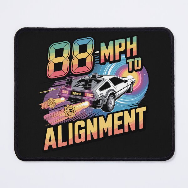 Item preview, Vintage Classic Car Delorean 88 MPH designed and sold by PrintCarClub.