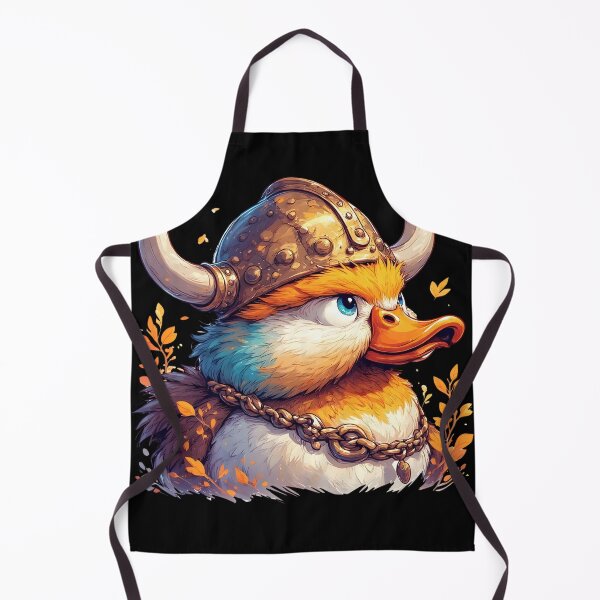 Item preview, Viking Duck Warrior – Cute Nordic Duck with Horned Helmet designed and sold by Karolina’s Cozy Creations.