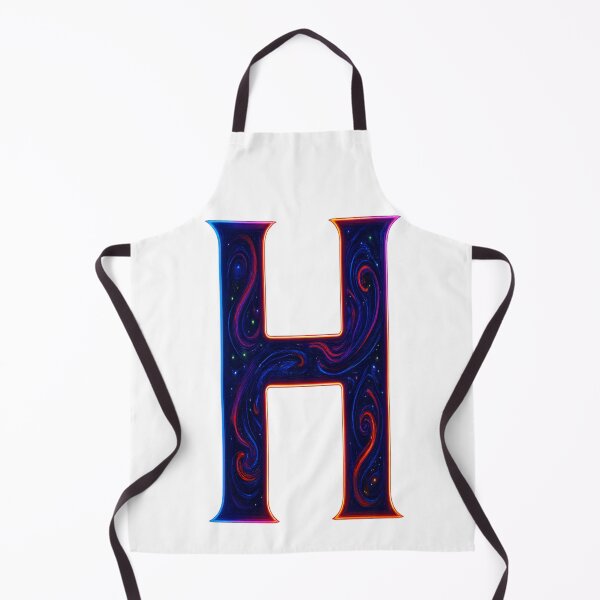 Item preview, Cosmic Neon H Letter Glow Art designed and sold by HiteshArt111.
