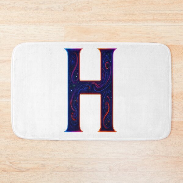 Item preview, Cosmic Neon H Letter Glow Art designed and sold by HiteshArt111.