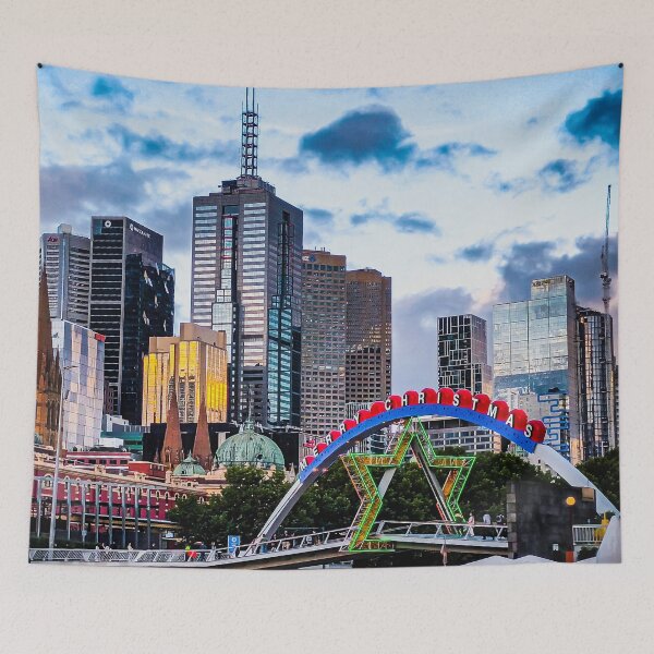 Item preview, Christmas by the Yarra River - Melbourne, Victoria, Australia designed and sold by Steven Jodoin.