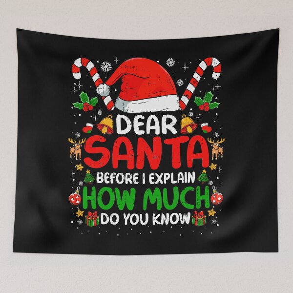 Item preview, Funny The I Dear Can List On Christmas Santa Santa Naughty Explain designed and sold by JoelyNavarro.