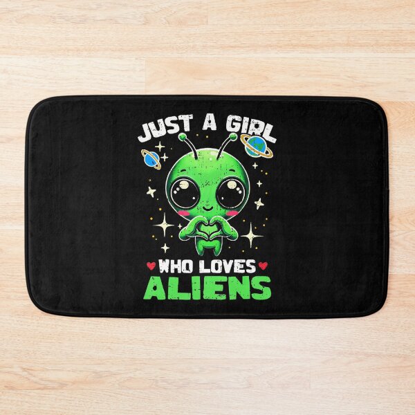 Item preview, Funny Just A Girl Who Loves Aliens Cute Alien Lover Girls designed and sold by FlorenceNorma.