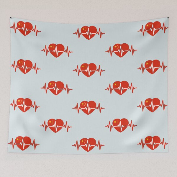 Item preview, China Heartbeat EKG - My Heart Belongs to China designed and sold by mashmosh.