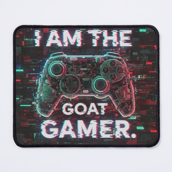 Item preview, Digital Glitch GOAT Gamer designed and sold by LoganDzign.