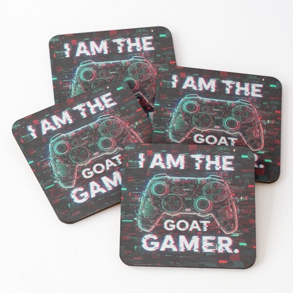 Item preview, Digital Glitch GOAT Gamer designed and sold by LoganDzign.