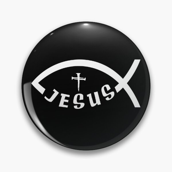 Item preview, Jesus Fish Ichthys Symbol with Cross – Christian Faith Design designed and sold by KevinorNorris.
