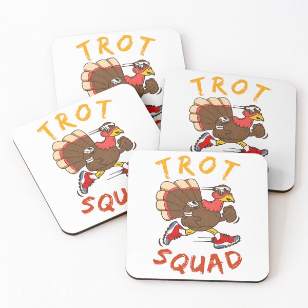 Item preview, Gobble Happy Trot Thanksgiving Cute 80s Squad Fall designed and sold by CalvinVanAuken.