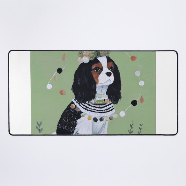Item preview, cavalier king charles spaniel in Festive Attire designed and sold by lautir.