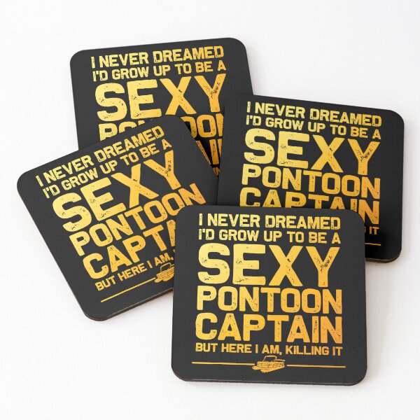 Item preview, Funny Sexy Pontoon Captain Design Boat Captain Women Girls designed and sold by HollyTrina1.