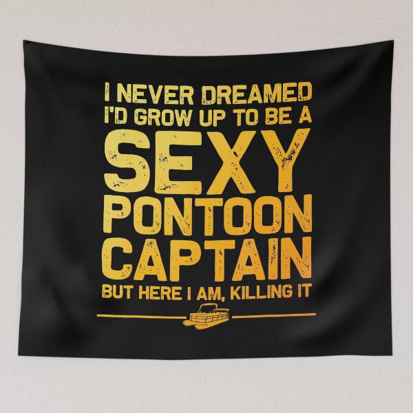 Item preview, Funny Sexy Pontoon Captain Design Boat Captain Women Girls designed and sold by HollyTrina1.