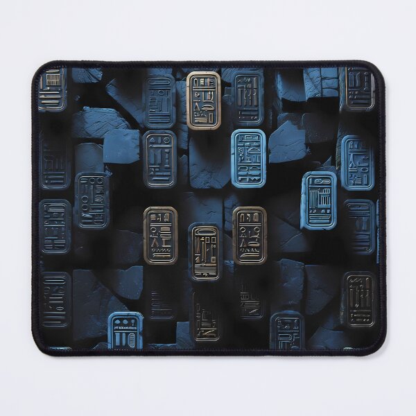 Item preview, Tiles & Blocks Design, Cyberpunk Egyptian Hieroglyphics, symmetrical textures (image size 8320x12480) designed and sold by Digital-Davinci.