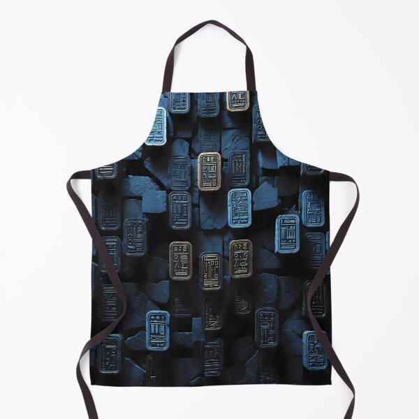 Item preview, Tiles & Blocks Design, Cyberpunk Egyptian Hieroglyphics, symmetrical textures (image size 8320x12480) designed and sold by Digital-Davinci.