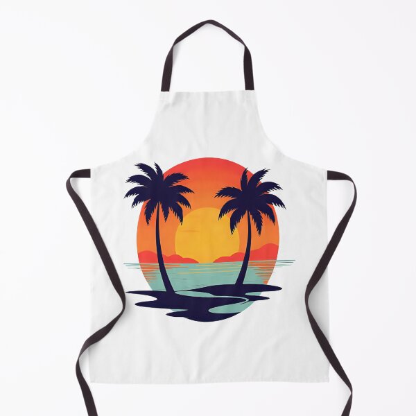 Item preview, Tropical Sunset Over Calm Ocean With Silhouetted Palm Trees At Dusk designed and sold by KanDa-Shop.