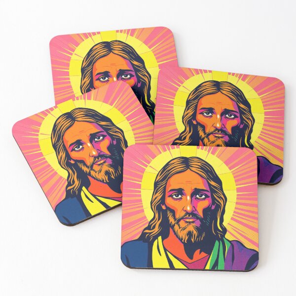 Item preview, DAZZLING JESUS FLASHY POP ART STYLE designed and sold by InFaithWeTrust.
