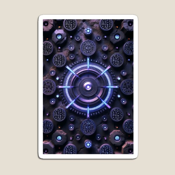 Item preview, Tiles & Blocks Design, Cyberpunk Egyptian Hieroglyphics, symmetrical textures (image size 8320x12480) designed and sold by Digital-Davinci.