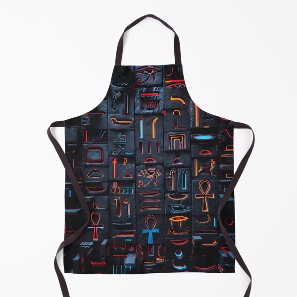 Item preview, Tiles & Blocks Design, Cyberpunk Egyptian Hieroglyphics, symmetrical textures (image size 8320x12480) designed and sold by Digital-Davinci.