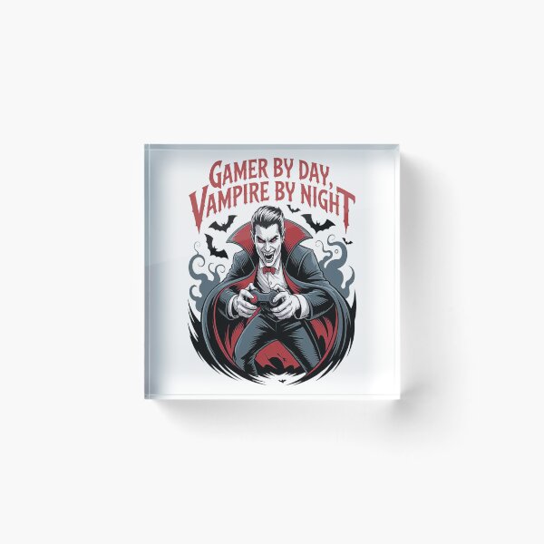Item preview, Enigmatic Life Gamer By Day Vampire By Night designed and sold by StuffNestie.