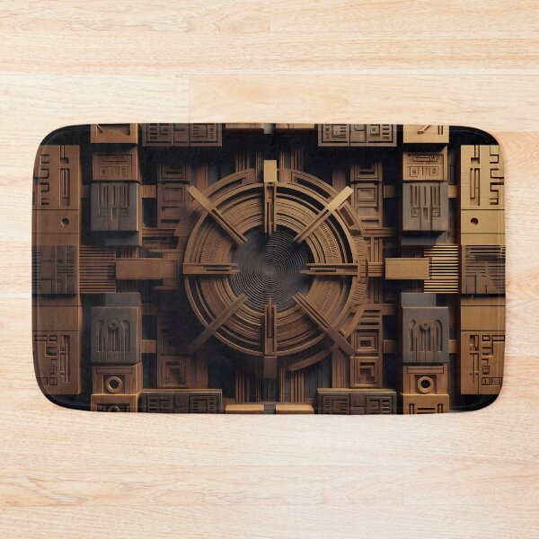 Item preview, Tiles & Blocks Design, Cyberpunk Egyptian Hieroglyphics, symmetrical textures (image size 8320x12480) designed and sold by Digital-Davinci.