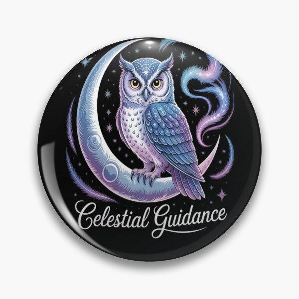 Item preview, Enlightened Owl Celestial Guidance designed and sold by StuffNestie.