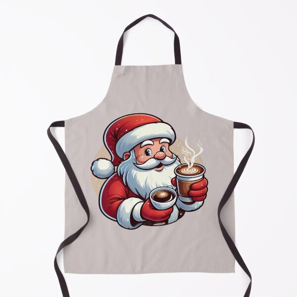 Item preview, Santa Claus with Coffee – Christmas Illustration designed and sold by Art-Arcade6.