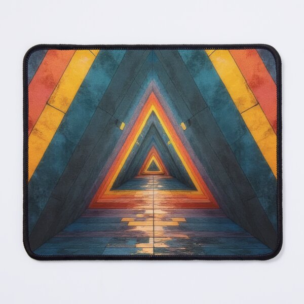 Item preview, Colorful triangular tunnel with reflective floor designed and sold by Mianku | Für das Leben.