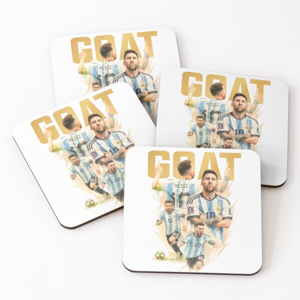 Item preview, GOAT Lionel Messi watercolor illustration  designed and sold by sabartgunpla.
