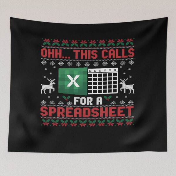 Item preview, Holiday Spreadsheet Fashion This Funny Oh Nerd Christmas For Calls Classic designed and sold by JasonCorvar.