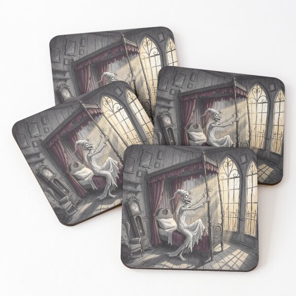 Item preview, Ebeneezer Scrooge's Transformation in the Morning Gothic illustration designed and sold by Vintage Designs +.