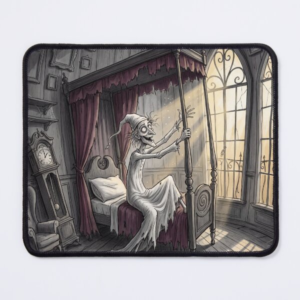 Item preview, Ebeneezer Scrooge's Transformation in the Morning Gothic illustration designed and sold by Vintage Designs +.