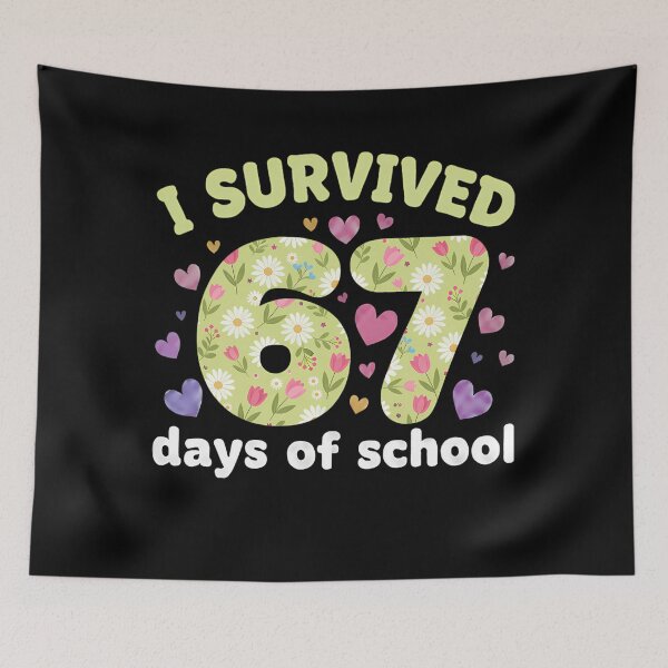 Item preview, Classic Funny 67 Survived Student Meme I 67 Days of Teacher School designed and sold by SteveSaccoro.