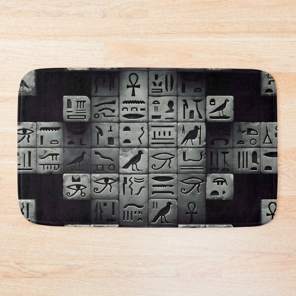 Item preview, Tiles & Blocks Design, Cyberpunk Egyptian Hieroglyphics, symmetrical textures (image size 8320x12480) designed and sold by Digital-Davinci.