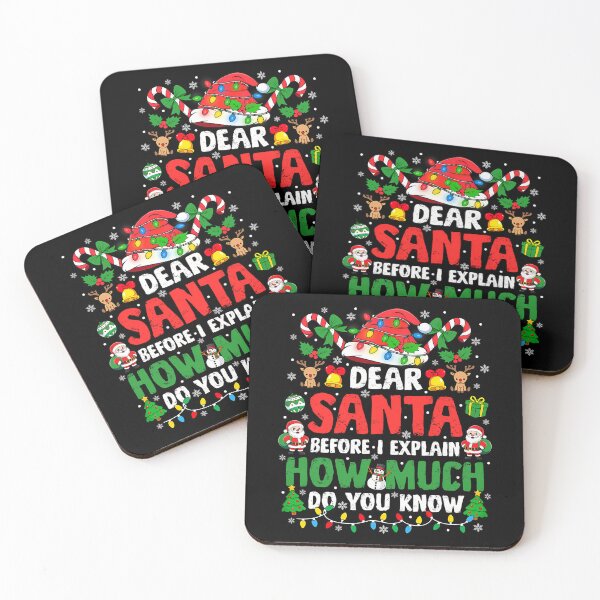 Item preview, The Christmas Can On Naughty List Santa Explain Santa Funny Dear I designed and sold by JoelyNavarro.