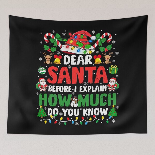 Item preview, The Christmas Can On Naughty List Santa Explain Santa Funny Dear I designed and sold by JoelyNavarro.