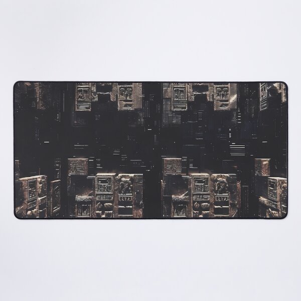 Item preview, Tiles & Blocks Design, Cyberpunk Egyptian Hieroglyphics, symmetrical textures (image size 8320x12480) designed and sold by Digital-Davinci.
