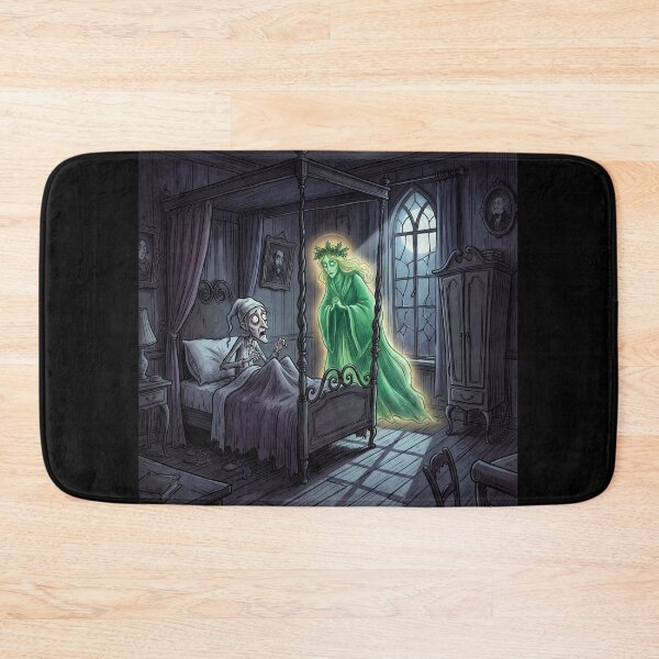 Item preview, Ebeneezer Scrooge meets the Ghost of Christmas Present Gothic illustration designed and sold by Vintage Designs +.