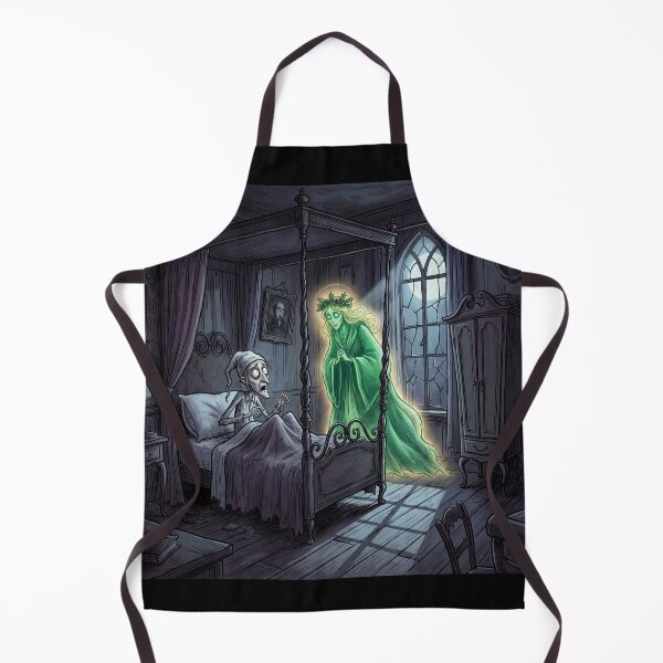 Item preview, Ebeneezer Scrooge meets the Ghost of Christmas Present Gothic illustration designed and sold by Vintage Designs +.